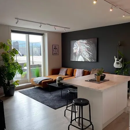 Leilighet Beautiful Fjord View, High Standard, Fully Equipped